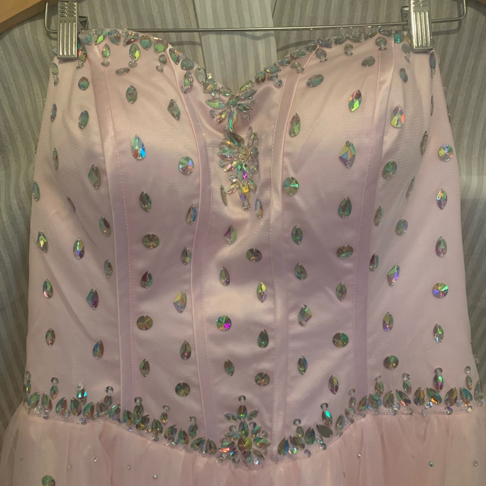 Elegant Pink Women’s Formal Dress. Plus Size 16-18/1x-2X NWT. Never worn. - Picture 4 of 5